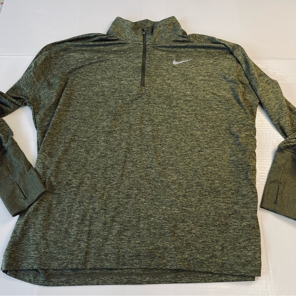 Nike Dri-Fit Running Half Zip olive XL